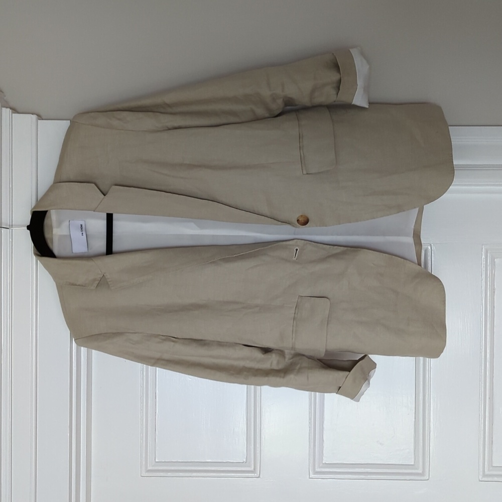 Linen oversized blazer